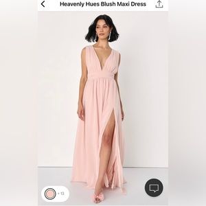 Blush Maxi Dress- bridesmaid or wedding guest